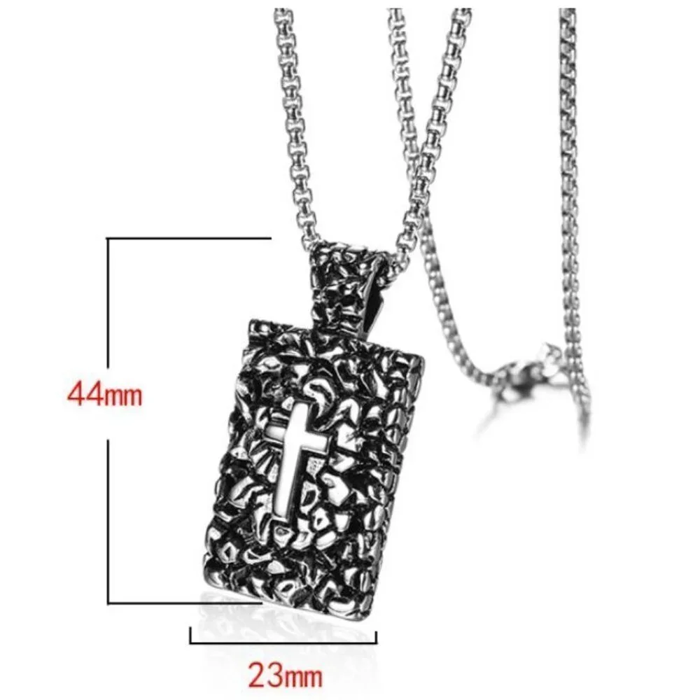 ❤️Fashion cross stainless Christian pendant necklace for women/men,N90201P227